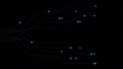 PNG Alpha.Abstract digital dot line particle data background connecting technology concept.Innovativ