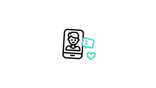 Animiertes Contentcreator-Symbol