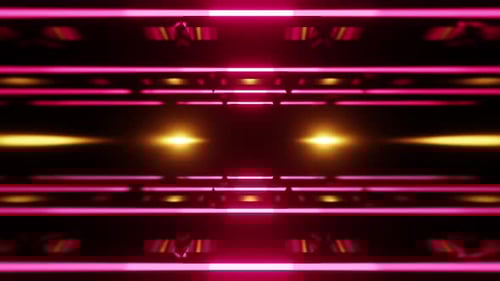 Pink With Orange Light Horizontal Vj Seamless Loop Background Tunnel