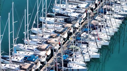 Yachts in the marina