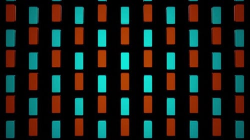 Colorful Rotating Geometric Rectangles Abstract Seamless Loop