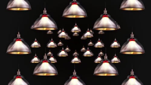 Grey Lamp Light Loop Background