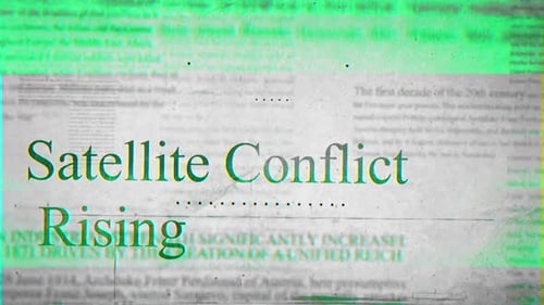 Glitch Effect Title Reveal on Vintage Newspaper