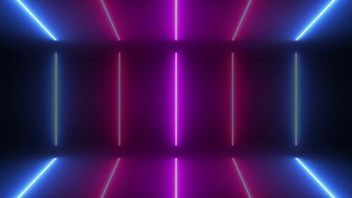 Neon Tube Light Blinking