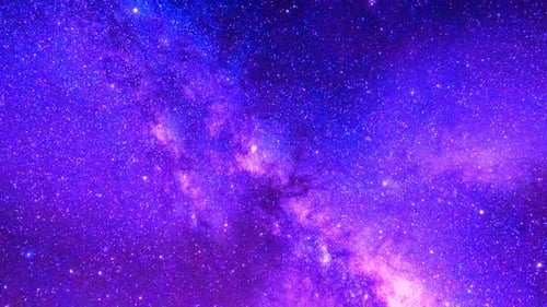 Les étoiles de la galaxie brillent de mille feux dans l'espace