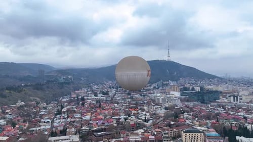 Aerial View of Expansive Cityscape on Overcast Day