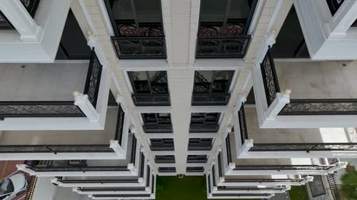 Drone Panorama HighRise By the Sea