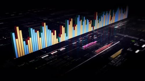 Business Data Analysis and Animated Graphs for Business Stock Market Presentation 08