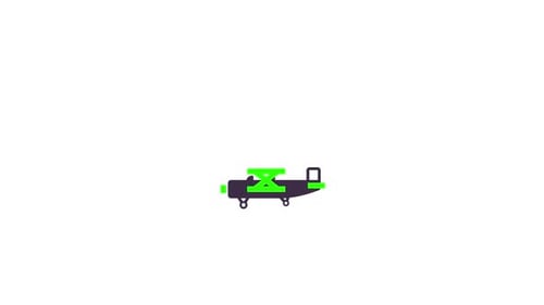 Simple Flat Design Airplane Flying Animation
