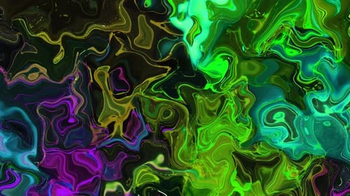 Vibrant Abstract Fluid Liquid Ink Motion Background