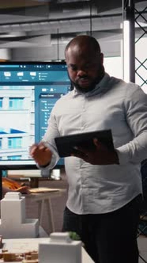 Vertical Video African American Property Developer Focusing on Land Acquisition