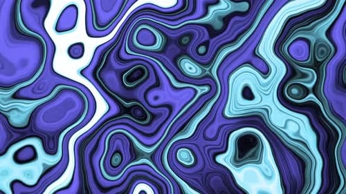 Flowing Abstract Liquid Morphing Pattern Background Loop