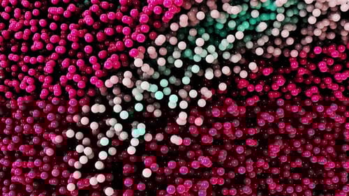 Abstract Moving Spheres Colorful Background Loop