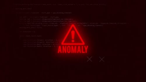 Digital Glitch Warning Anomaly Title