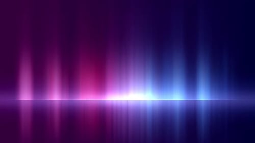 Dynamic Fluid Abstract Light Rays Background Loop with Glowing Particles