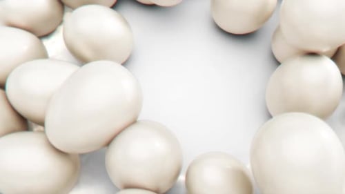 Pearl White Easter Greetings Background