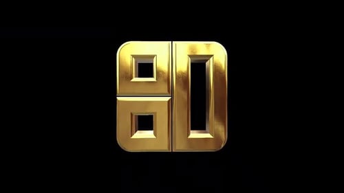 Luxury Gold 3D Rotating Countdown Animation