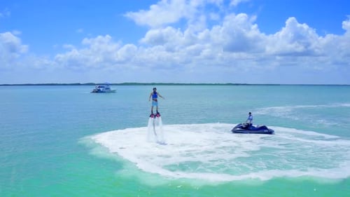 Flyboarding Jetski Holiday in Blue Water