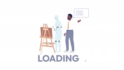 Animated AI Art Generator Loader