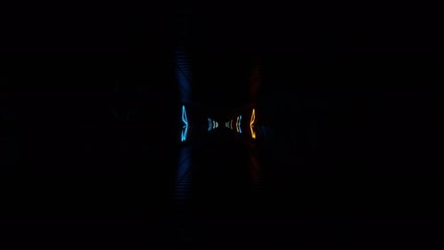 Orange And Blue Strobe Star Tunnel Background Vj Loop In 4K