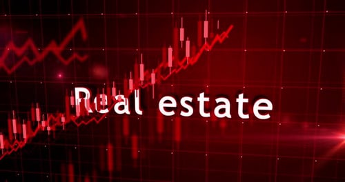 Real estate investment charts and graphs diagram