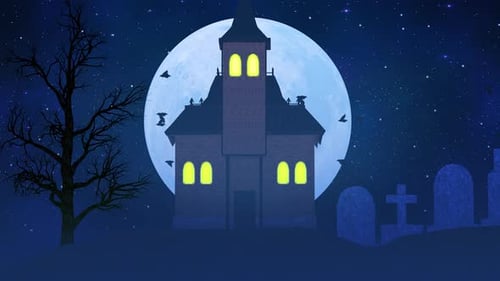 Creepy House At Night