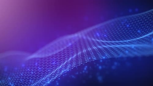 Digital Mesh Gradient in Purple and Blue