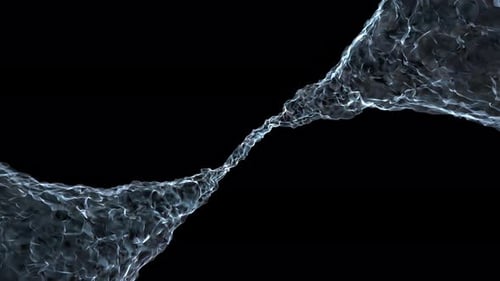 Fluid Line in the Shape of Water