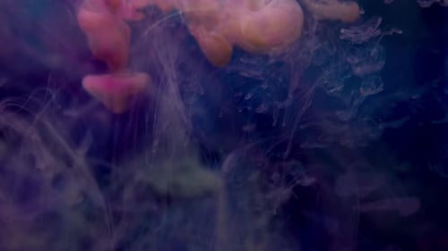 Ethereal Clouds Dissolving in Smoky Blue Atmosphere