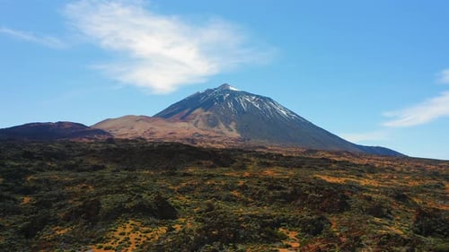 Highest Point in Spain is Volcano Teide in National Park of Tenerife Island