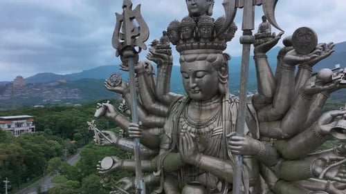 Thousand Hands Guanshiyin Bodhisattva In Taiwan, Close Up