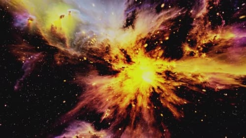 Explore the Stunning Colors and Patterns of a Cosmic Explosion in Space