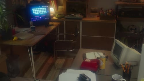 Old-fashioned Startup Office In Garage