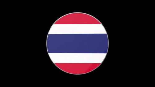 Thailand Flag Circle Tube Loop South East Asia Country ASEAN Bangkok Thai