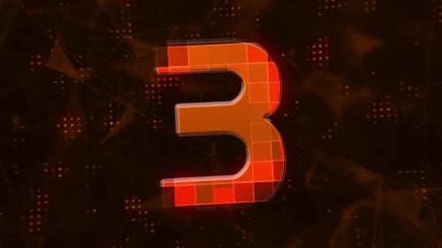 Digitales Countdown-Animation\_Orange-Thema