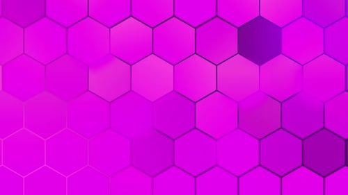 Fundo de mosaico de padrão hexagonal rosa vibrante