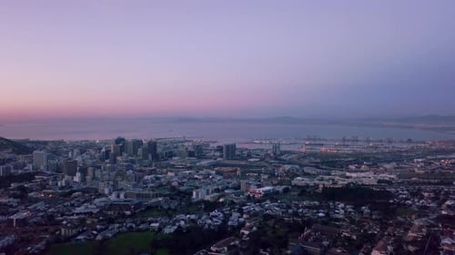 4k video footage of a city along the sea