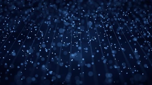 Futuristic Abstract Network with Glowing Particles Background Loop