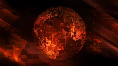 Spinning Earth Technology Background