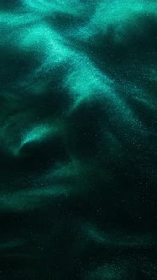 Emerald Green Swirling Abstract for Tranquil Video Backgrounds