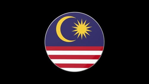 Malaysia Flag Circle Tube Loop South East Asia Country ASEAN Kuala Lumpur Icon