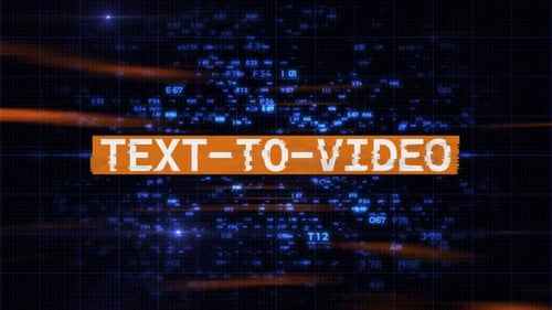 Futuristic Digital Grid Data Text Reveal