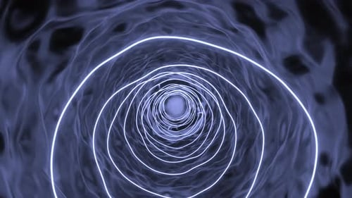 Backlighting of neon colors that rotates and spins in different directions in animation
