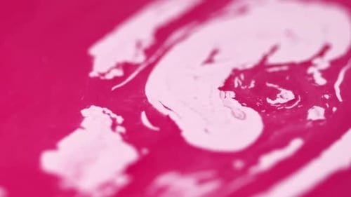 Dye Blend Acrylic Color Fluid Red White Ink Blot