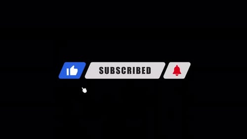 Animated YouTube Subscribe, Like, and Notification Call to Action