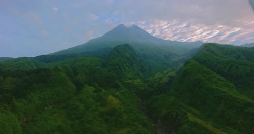 Mount merapi volcano