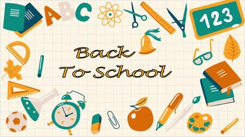 Back To School Background On Yellow 4K