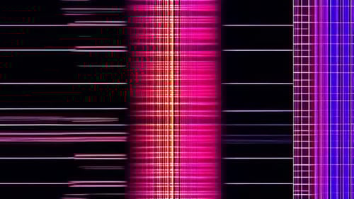 Dynamic Futuristic Glowing Digital Lines and Grid Loop
