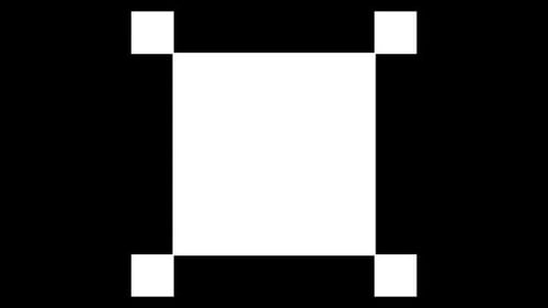 Kaleidoscope Collection: Luma matte transition of center expanding cube shaped element