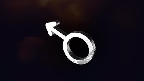 Male Gender Symbol 3d Animation